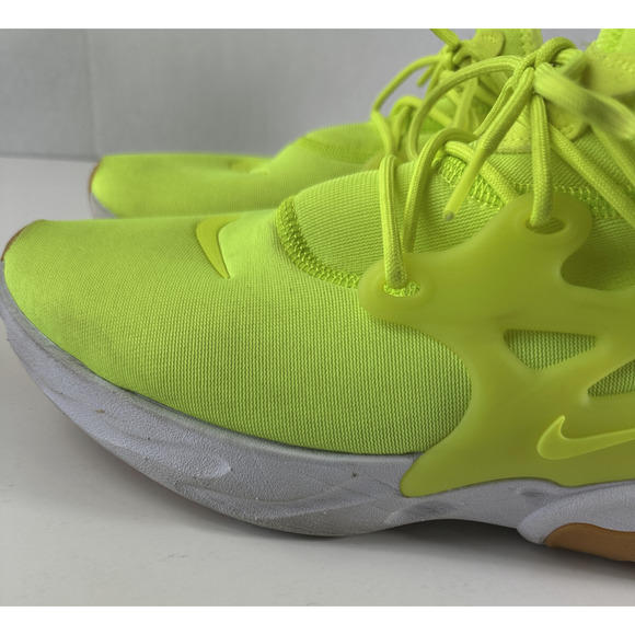 Nike Running Shoes Men's Size 11 React Presto AV2605-702 Neon Yellow Volt White - Picture 6 of 16